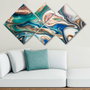 Wallity Conjunto de 4 Cuadros Decorativos de MDF Multicolor